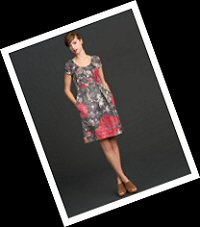 Banana Republic Mad Men begonia print dress